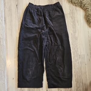 Toast Organic Cord Barrel Leg Pants in Charcoal